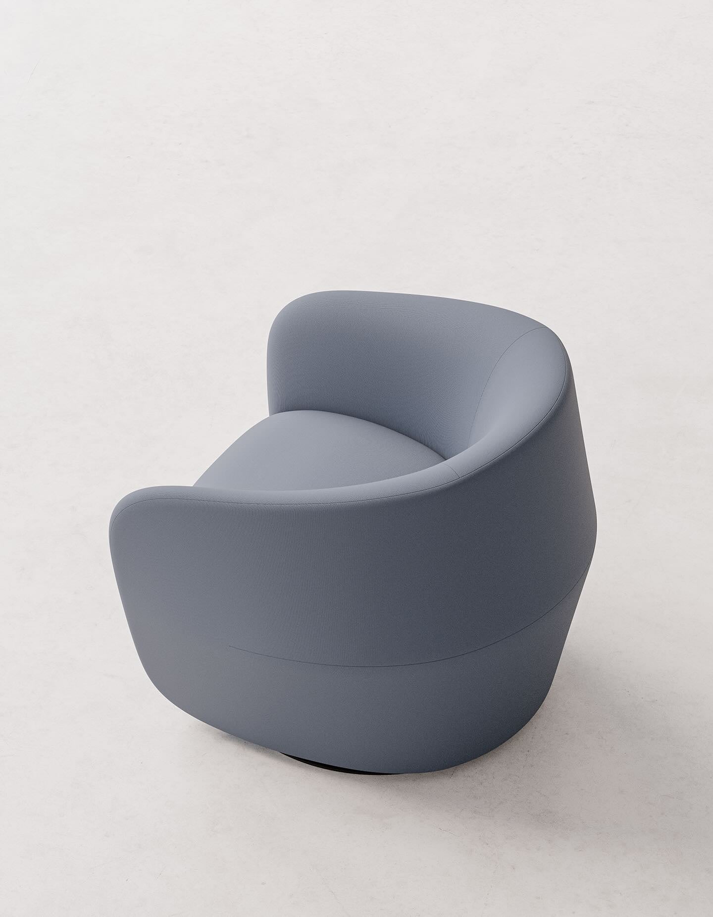 Fold Swivel Chair, Jet