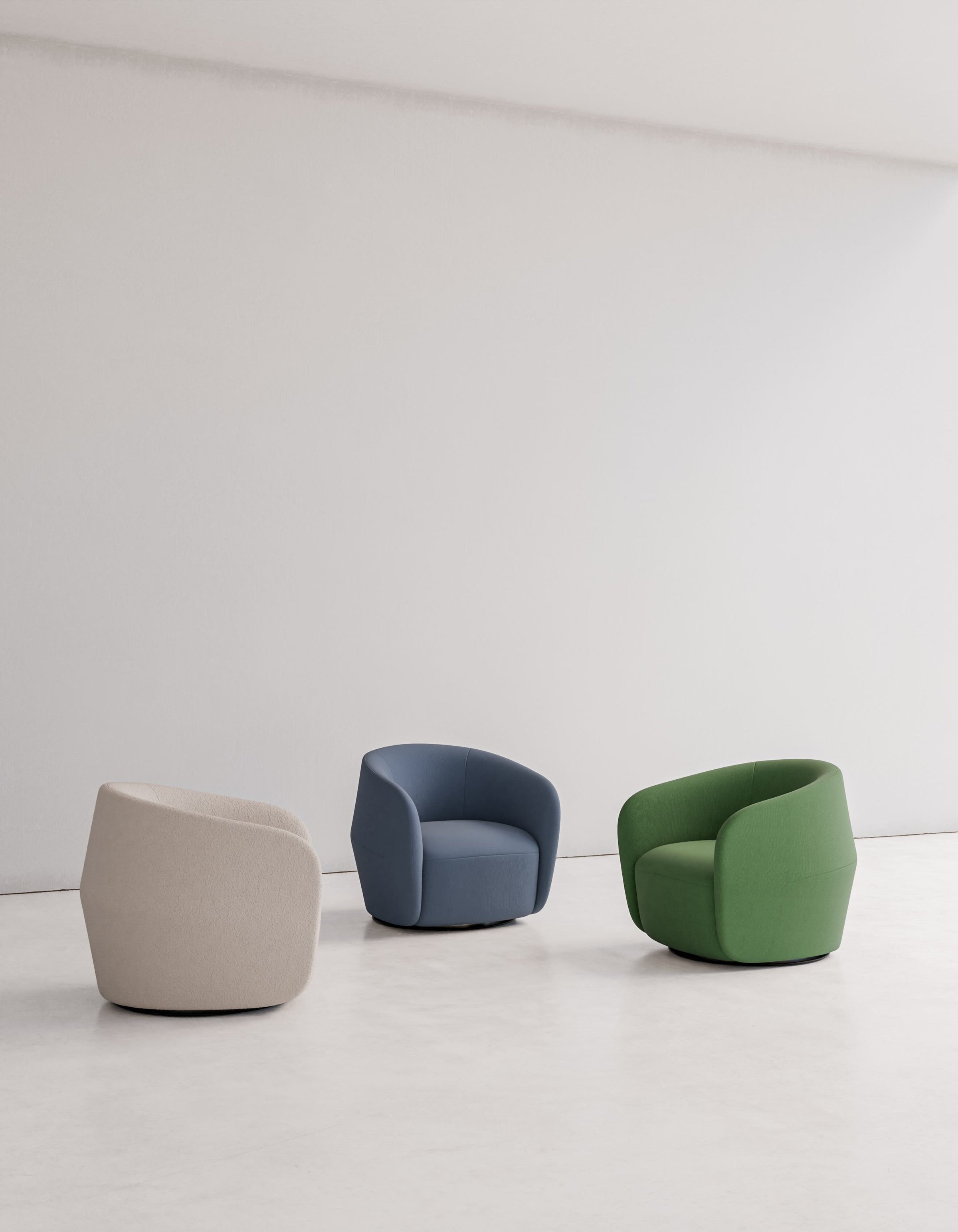 Fold Swivel Chair, Jet