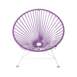 Condesa Chair, Light Purple cord/White Frame