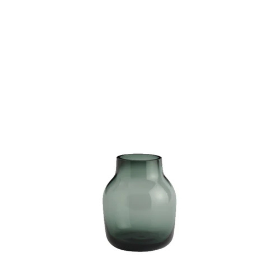 Silent Vase, Dark Green 4.3"