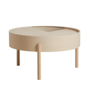 Arc Coffee Table, 66cm, White Pigmented Ash