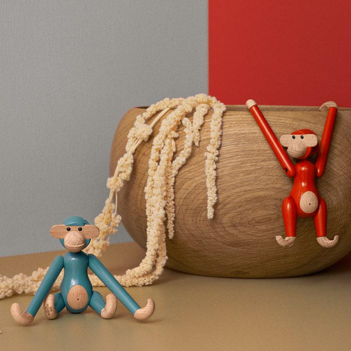 Wood monkey Mini, blue