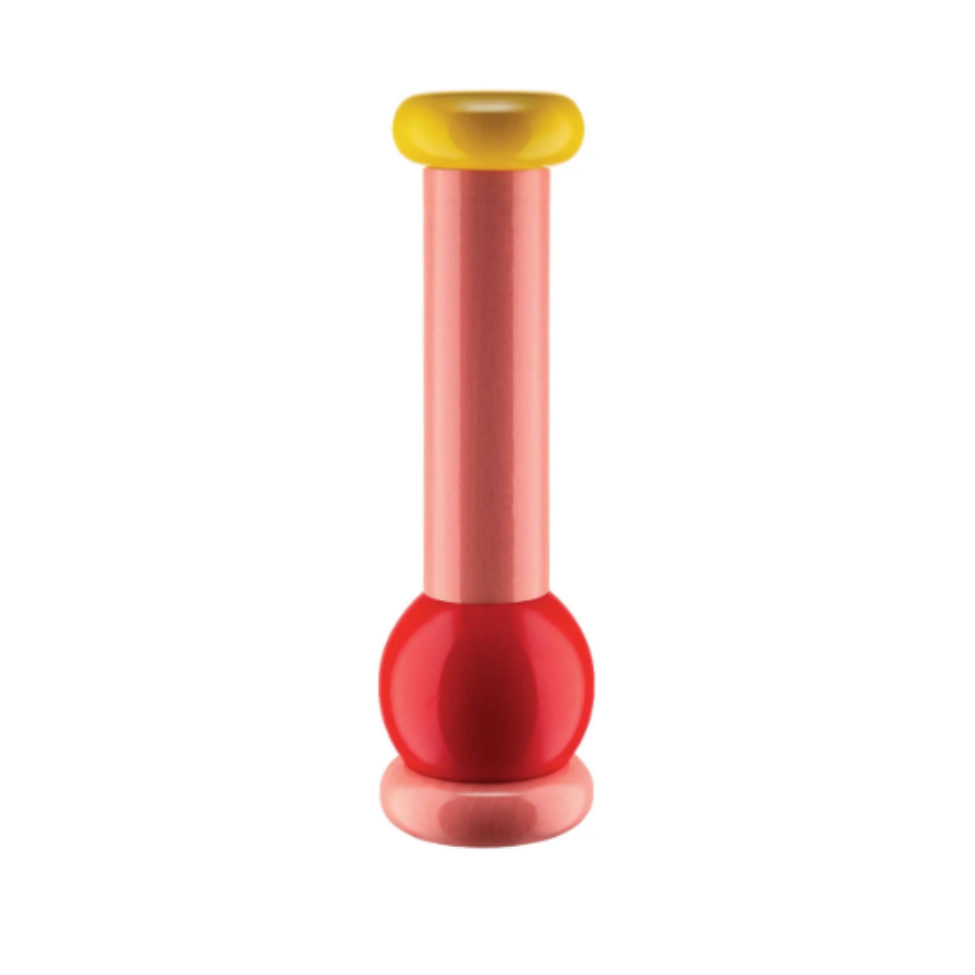 Twergi Tall Wood Pepper Mill, Pink