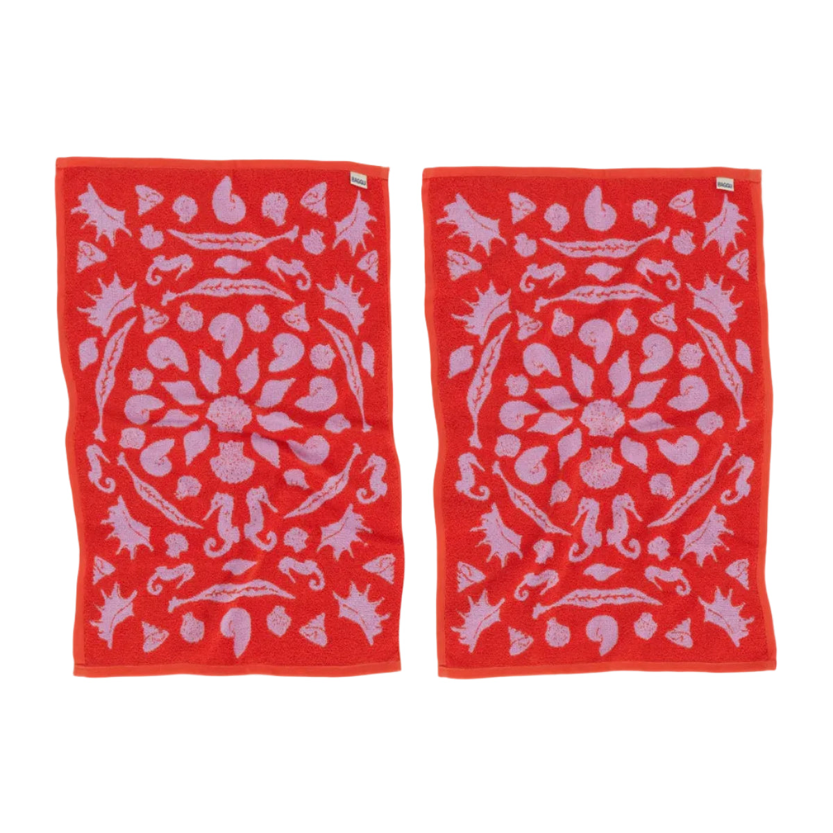Hand Towel Set of 2 - Sea Shells