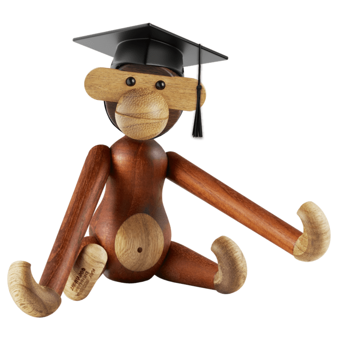 Graduation Hat for Wood Monkey