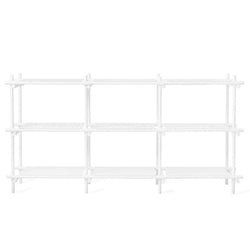 Stick System, 3x3, White/White-Shelving + Storage-Audo-vancouver special