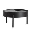 Arc Coffee Table, 66cm, Black Painted Ash