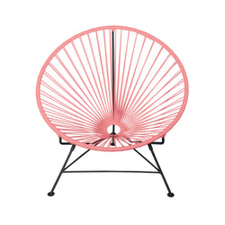Condesa Chair, Coral Pink Cord / Black Frame