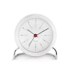 Arne Jacobsen Bankers Table Alarm Clock, Black 4.3