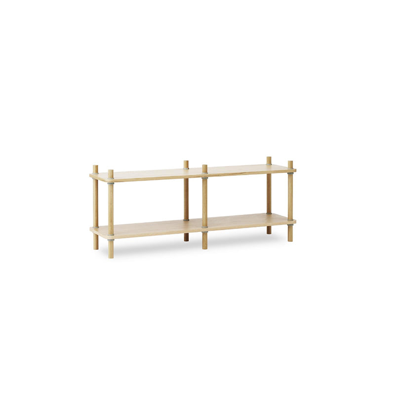 Jam Bookcase 6 poles, Oak/Grey