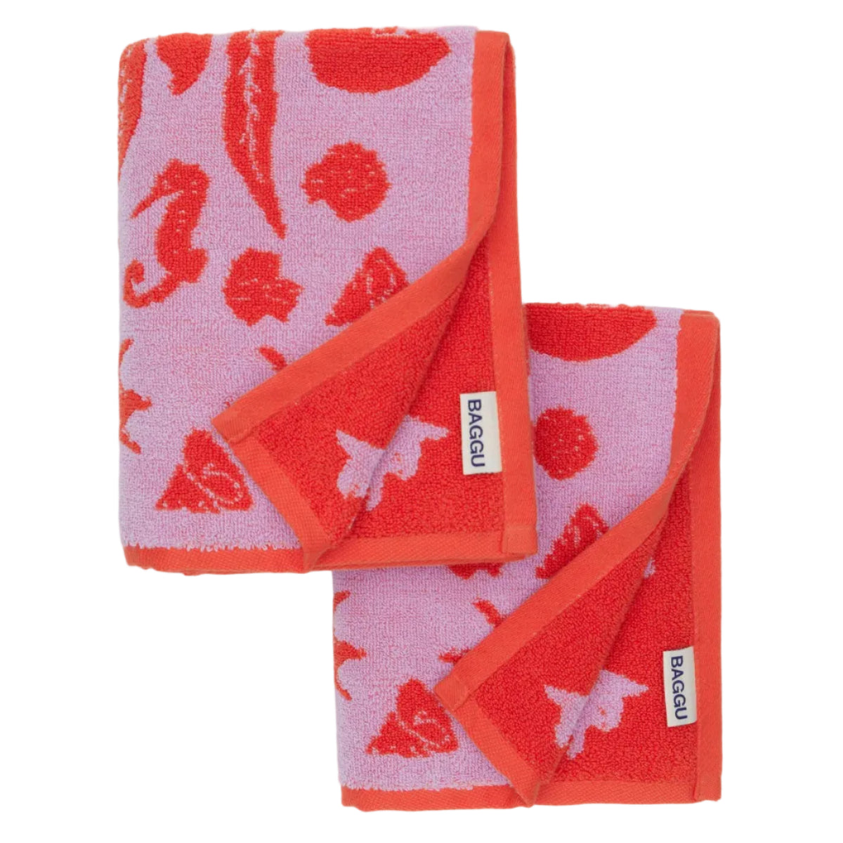 Hand Towel Set of 2 - Sea Shells