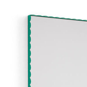 Arcs mirror, Rectangle Green, Medium