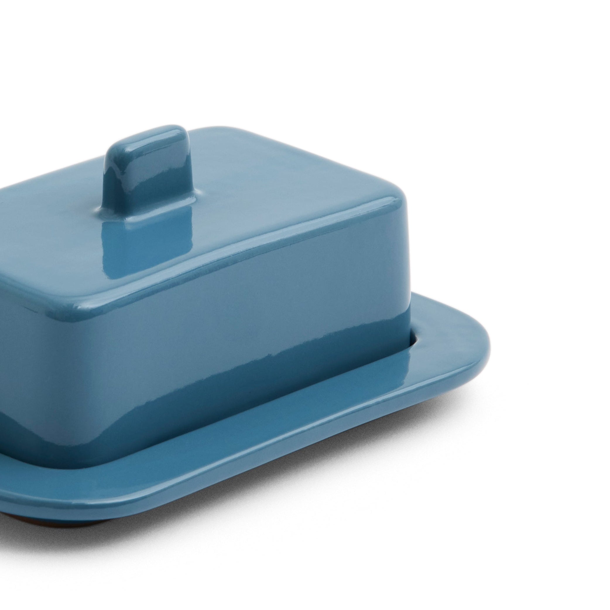 Barro Butter Dish, Dark Blue