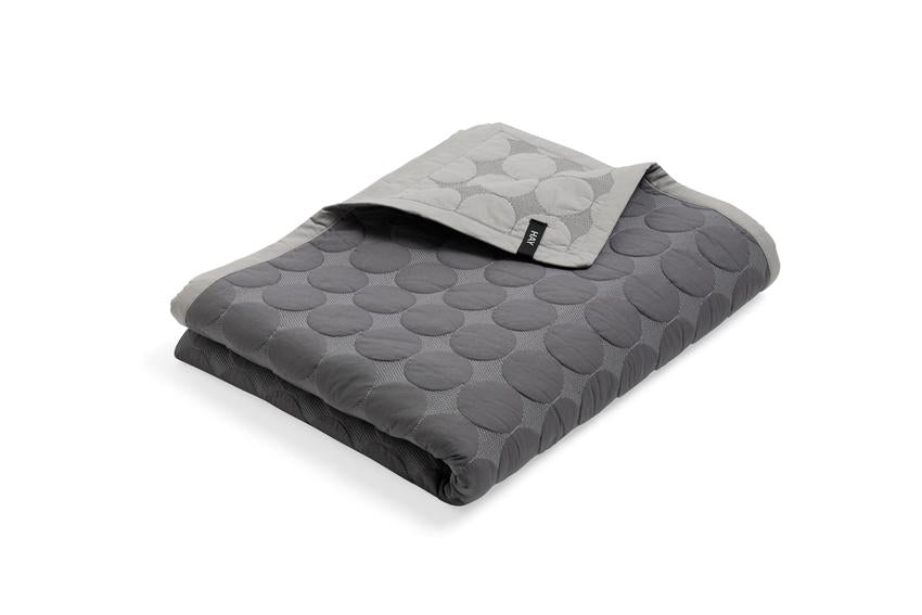 Mega Dot Quilt, Dark Grey  W260 x L260 cm