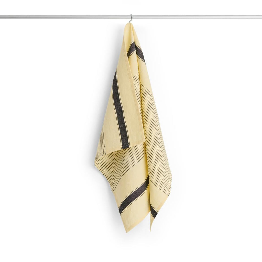 Linear Tea Towel, Soft Yellow