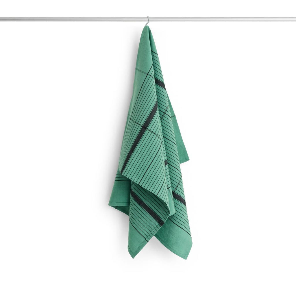 Linear Tea Towel, Green