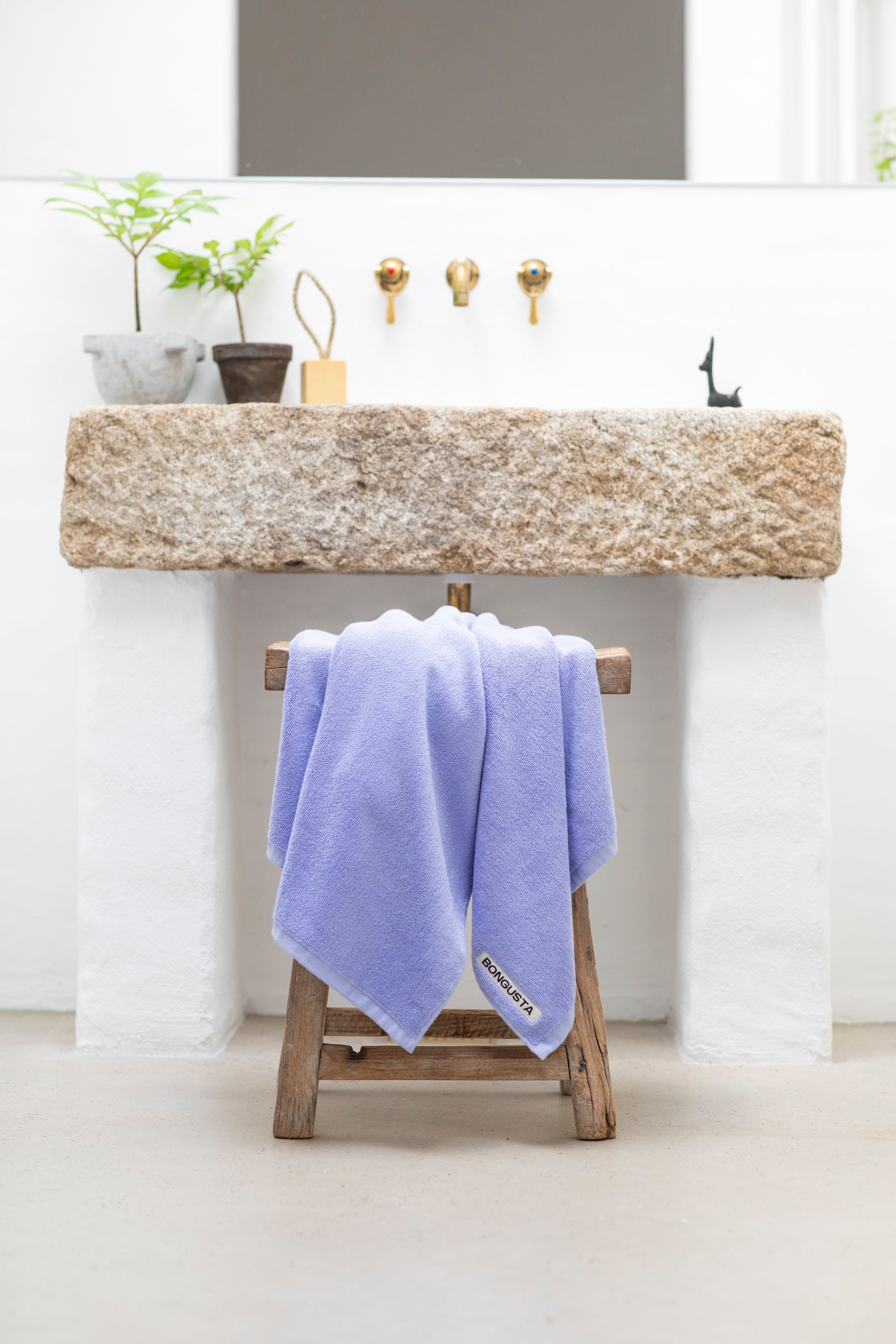 Naram Hand Towel, Lavender/Blue