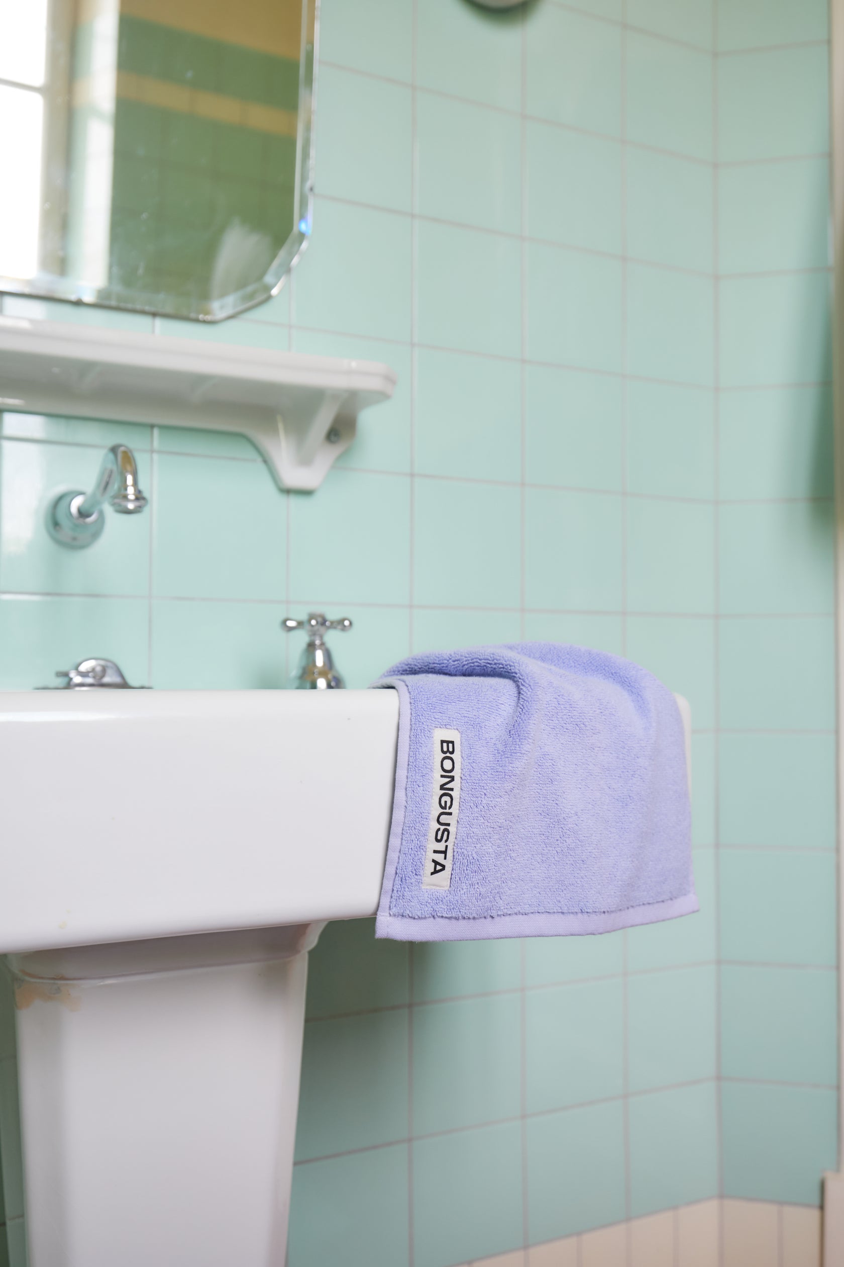 Naram Hand Towel, Lavender/Blue