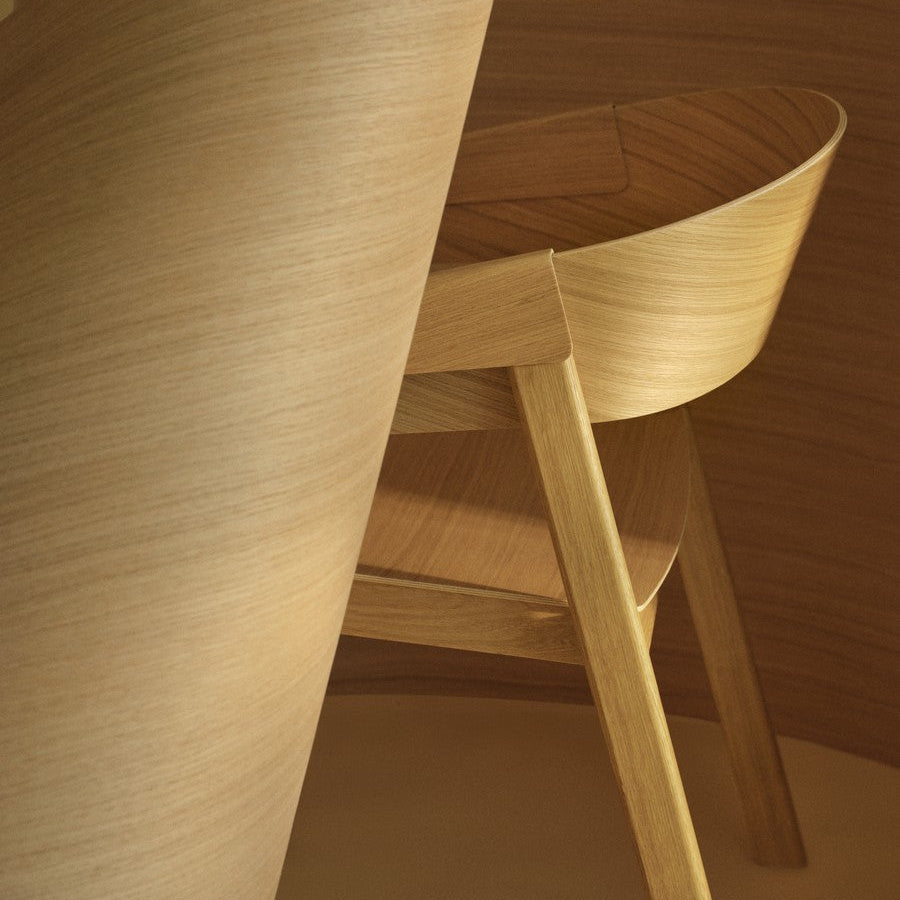 Cover Side Chair, Cognac/Oak