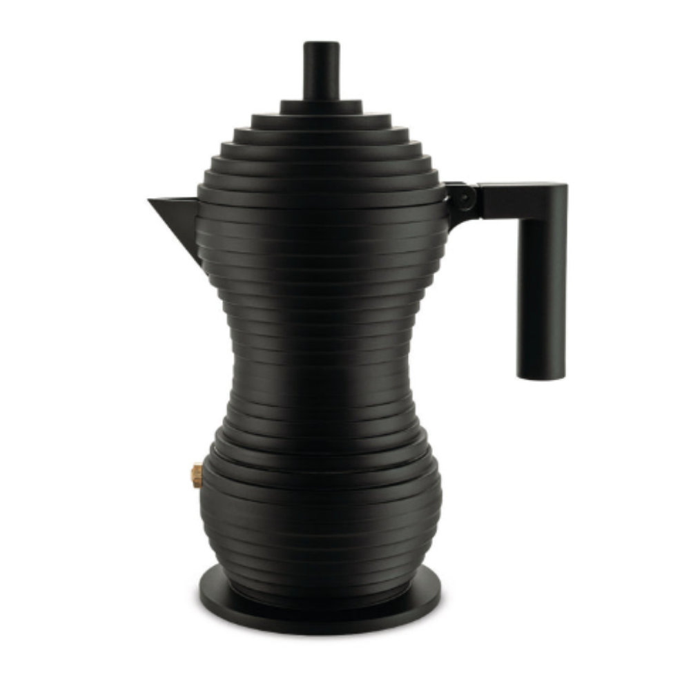 Pulcina Espresso Maker, 3 Cup, Black