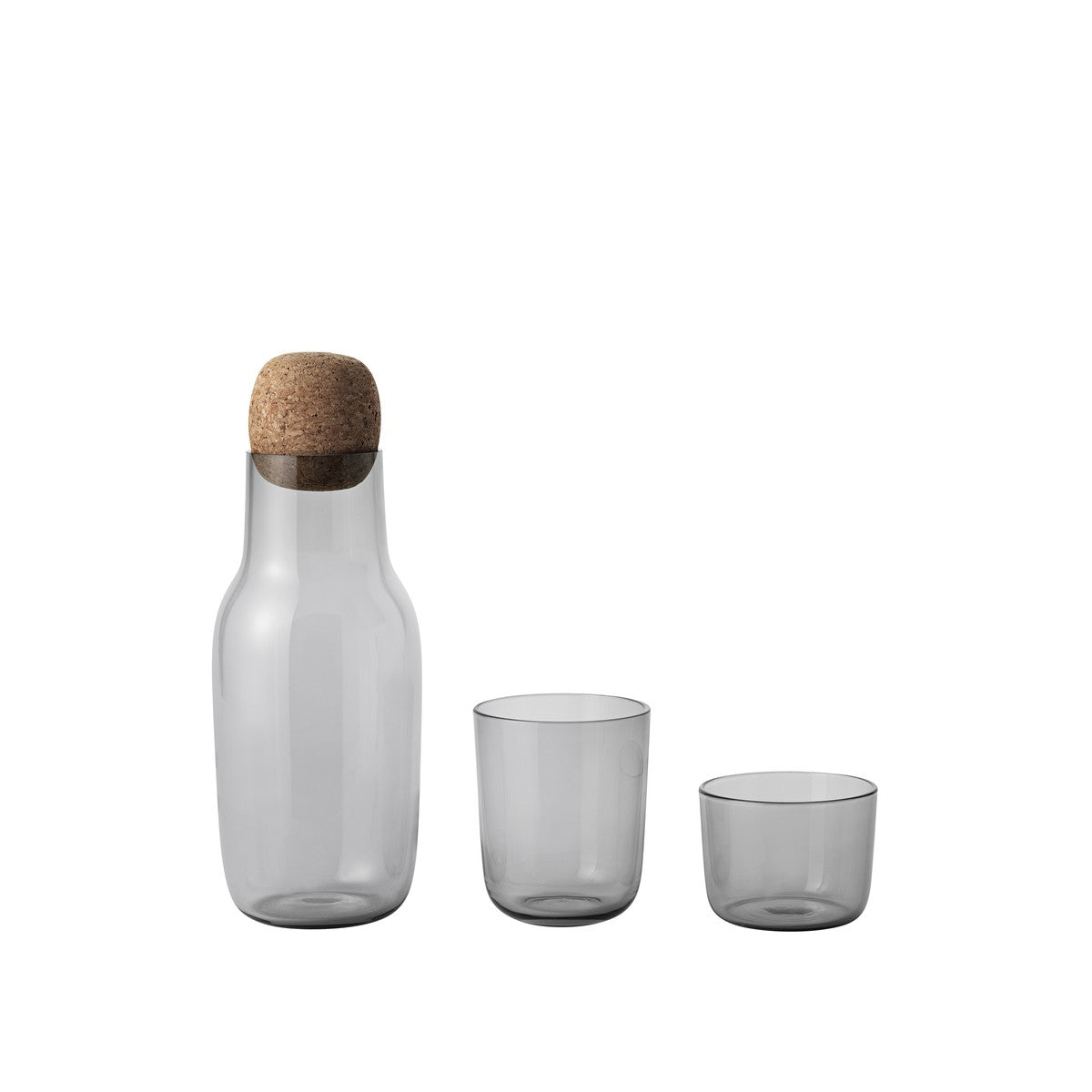Corky Glasses, Set of Four, Low Grey