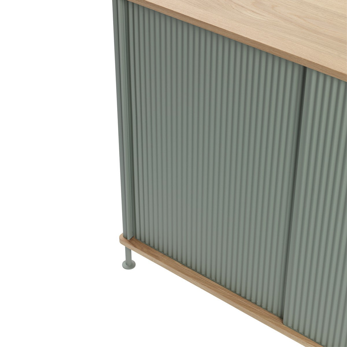 Enfold Sideboard, Tall, Oak/Dusty Green