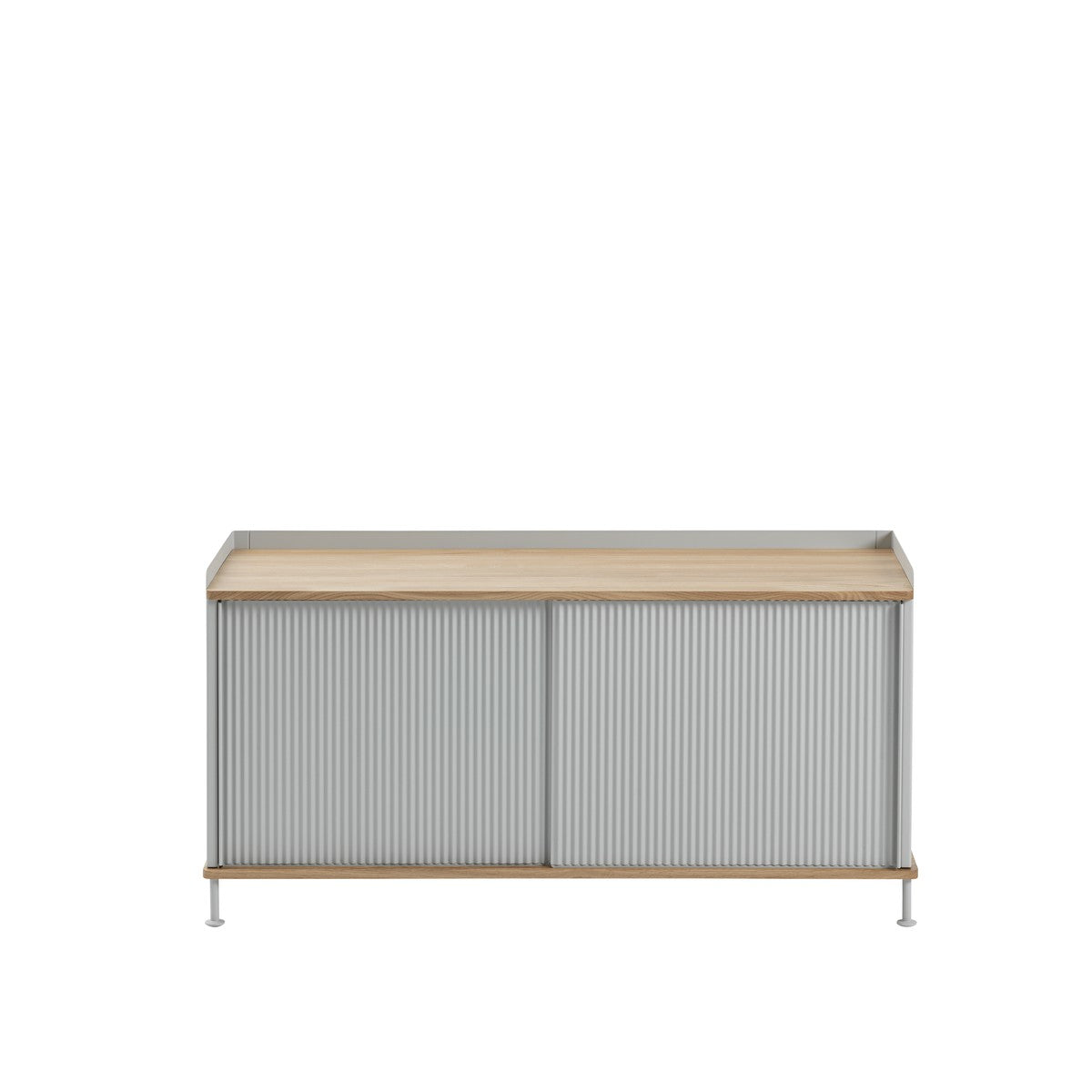 Enfold Sideboard, Oak/Grey, 49 x 17.7 x 24.6 inch