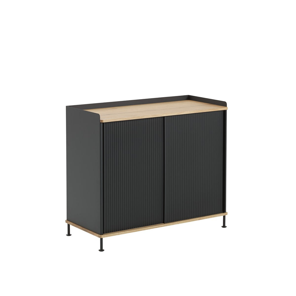 Enfold Sideboard, Black, 58 x 17.7 x 33.2 inch