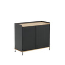 Enfold Sideboard, Black, 58 x 17.7 x 33.2 inch