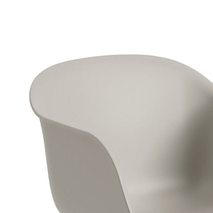 Fiber Outdoor Arm Chair, Grey