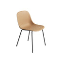Fiber Side Chair, Ochre Seat/Black Tube base
