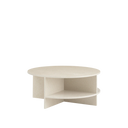 Halves Coffee Table,  Light Taupe Terrazzo