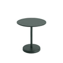 Linear Steel Café Table, Dark Green 27.6" x 28.7" Round