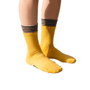 Double Cuff Sock, Mango Stripe
