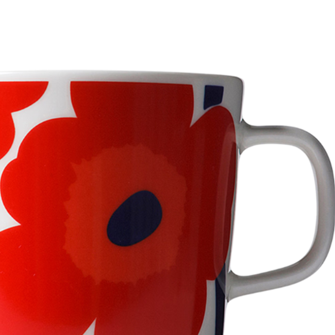 Oiva Unikko Mug 400ml, Red