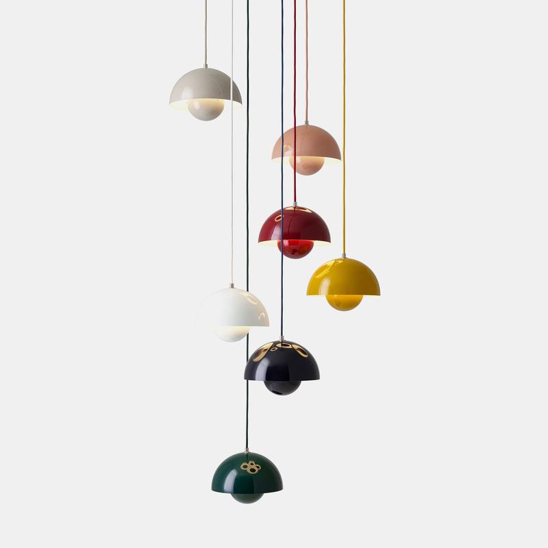 Flowerpot Pendant VP1, Beige Red