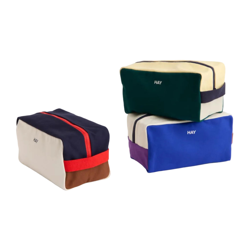 Multi Wash Bag, Medium, Dark Green Multi