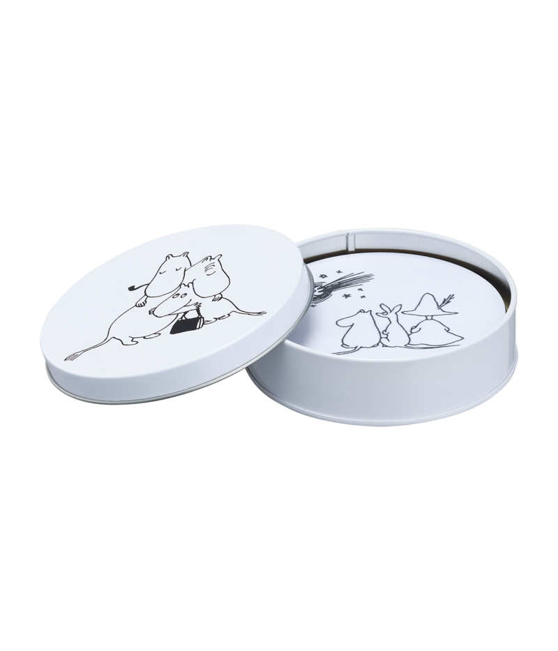 Moomin Coaster, set in tin jar