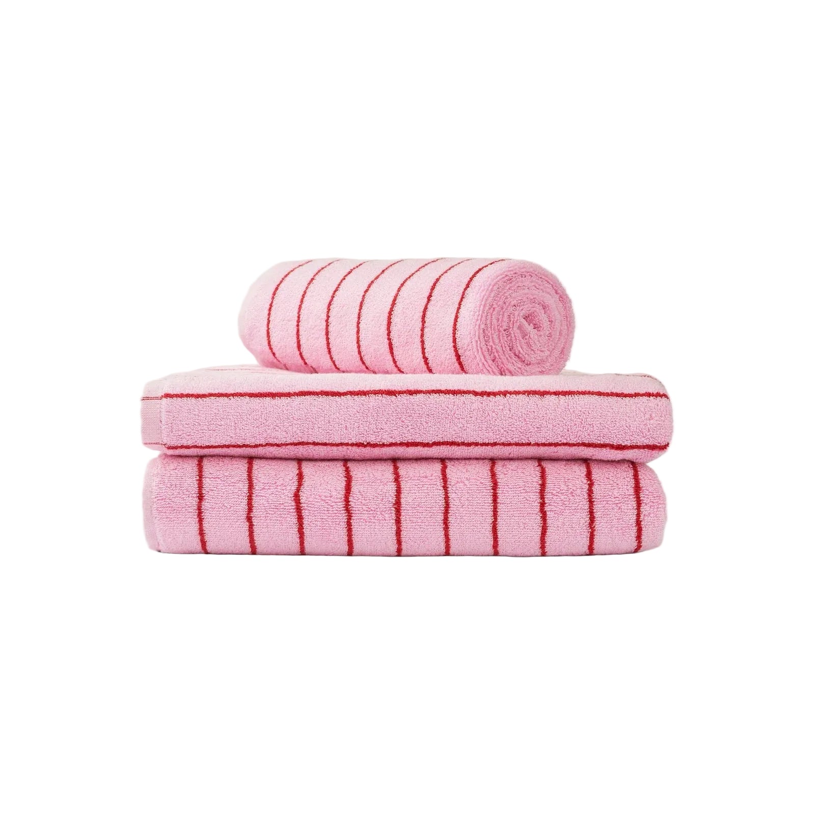 Naram Hand Towel, Baby Pink/Ski Patrol