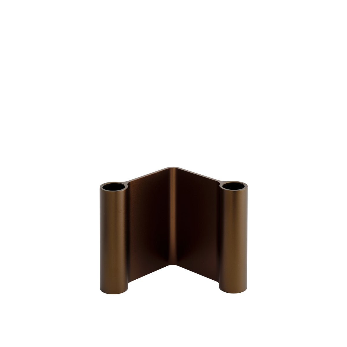 Pair Candleholder, 4" Brown