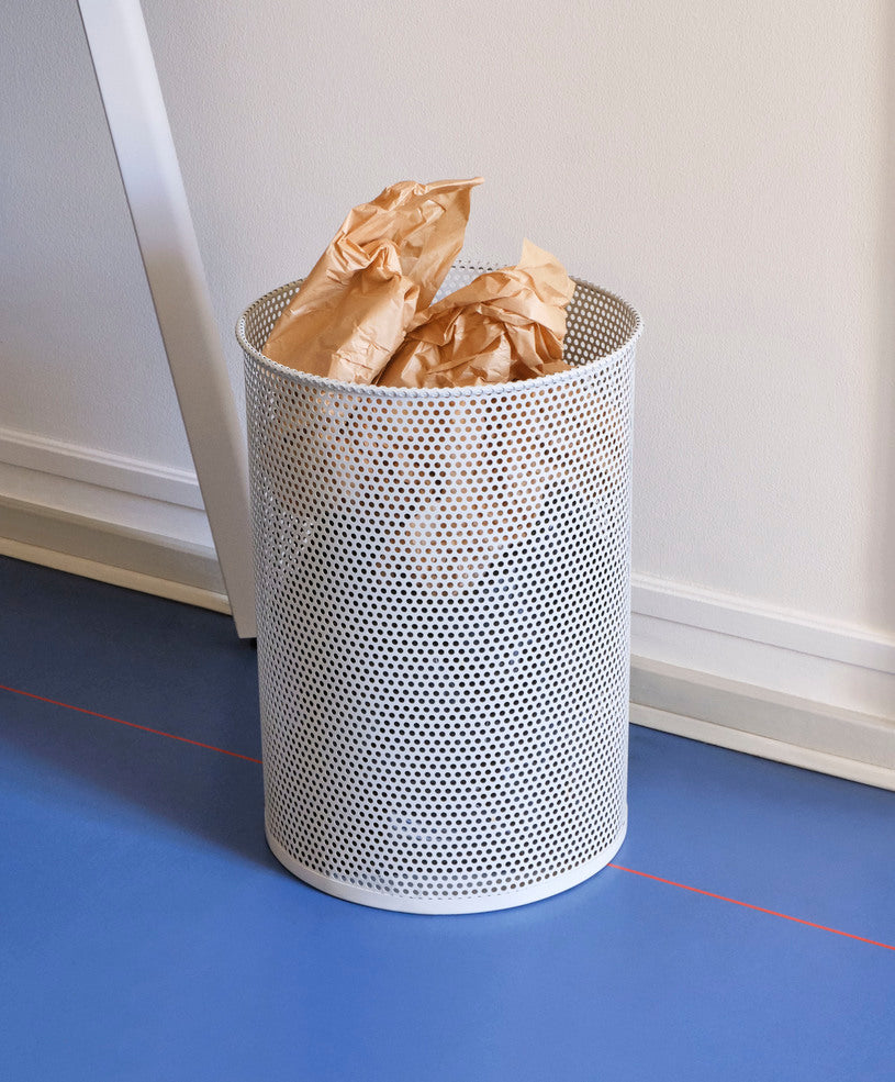 Perforated Bin, Light Grey, Large
