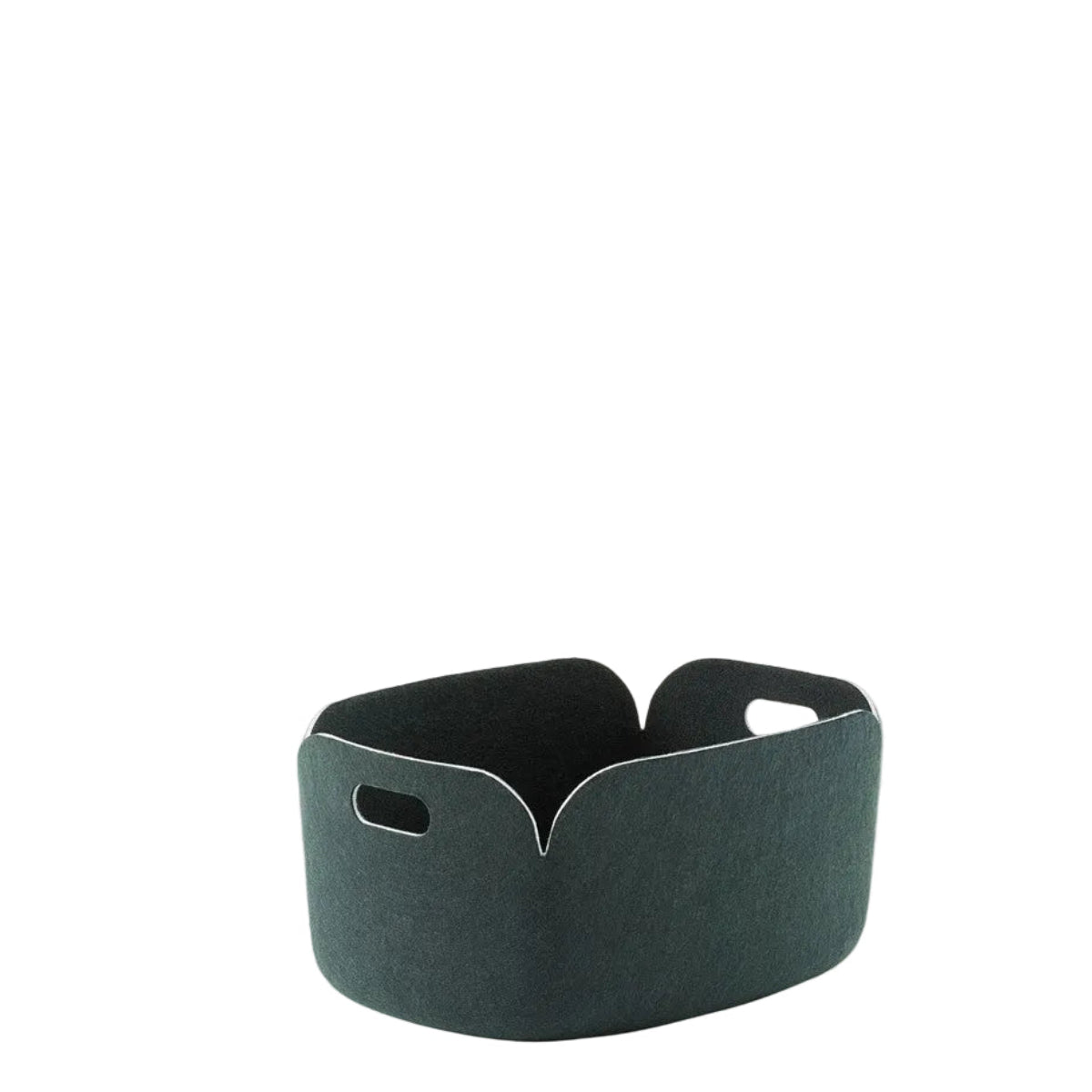 Restore Felt Storage Basket, Dark Green