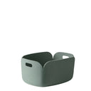 Restore Felt Storage Basket, Dusty Green