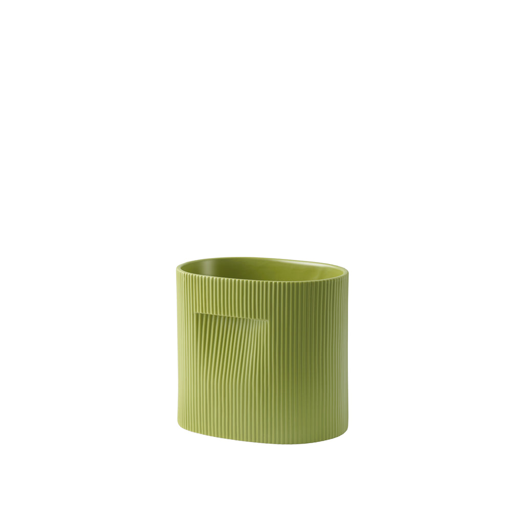 Ridge Planter, Moss Green, 9"