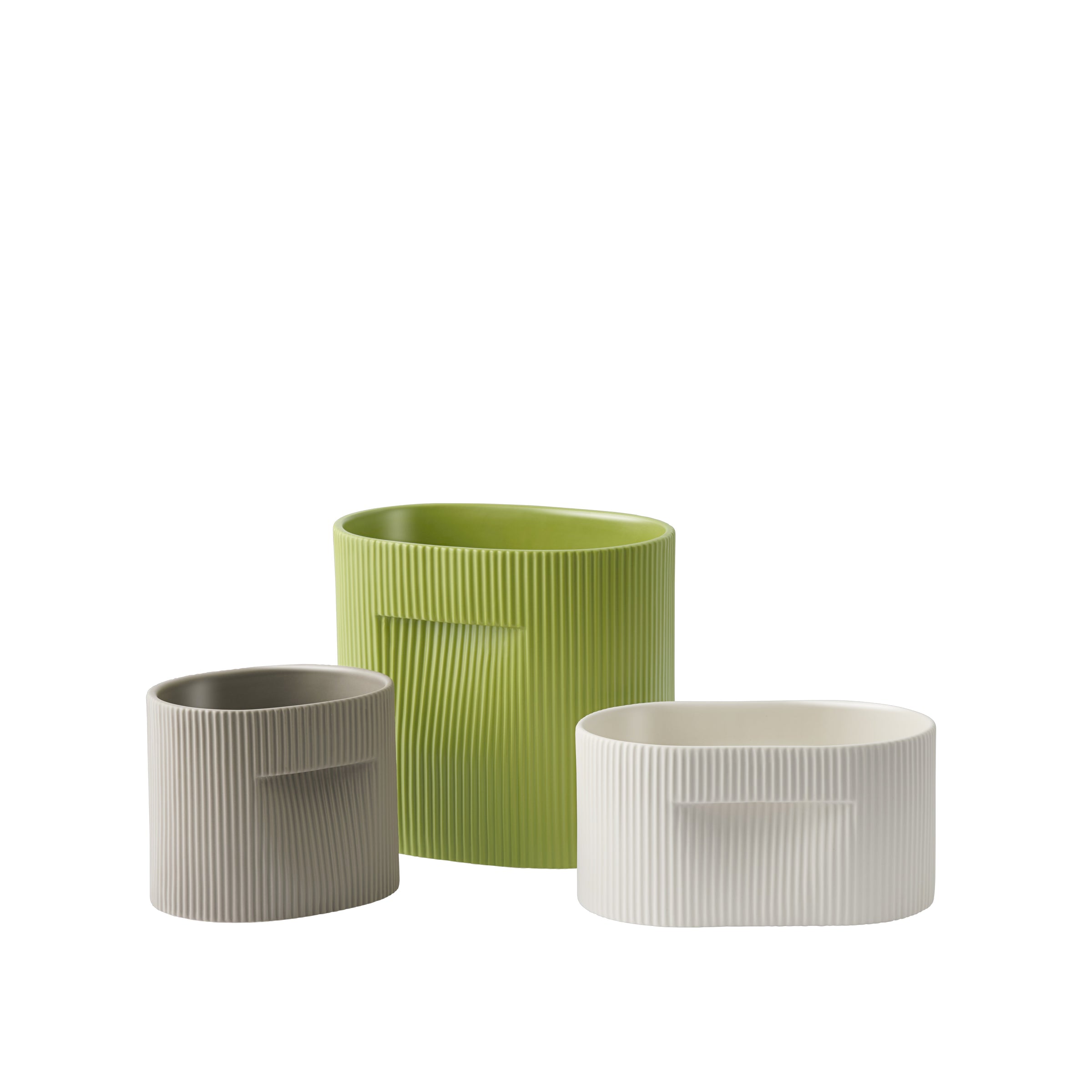 Ridge Planter, Moss Green, 5"