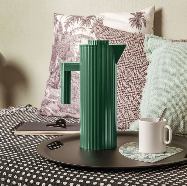 Plisse Vacuum Jug, Green