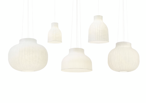 Strand Pendant, 16" White Open