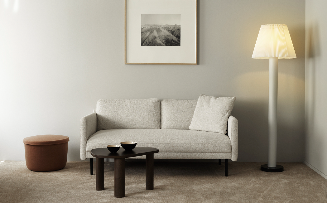 Hide Storage Pouf Small, Grey
