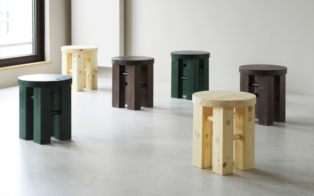 Fyr Stool, Dark Brown