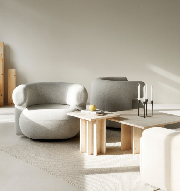 Burra Lounge Chair With Return,  Zero Fabric